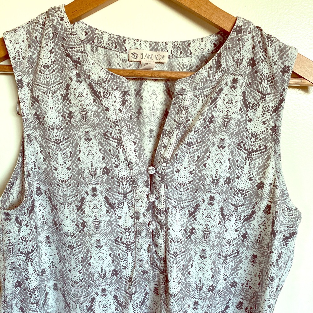 Grey Pattern professional blouse